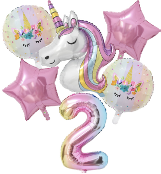 1Set Einhorn Party Dekoration 02